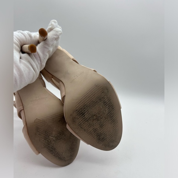 Steve Madden Sandalia Womens Beige Stiletto Heel Ankle Wrap Sandal Size 7 Used - Picture 12 of 12